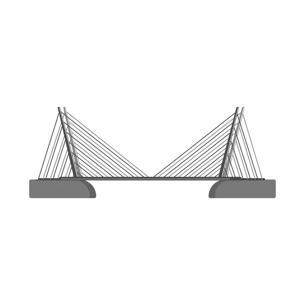 Wektor wzór znak pomostach i most. Kolekcja pomostach i landmark symbol giełdowy dla sieci web. — Wektor stockowy