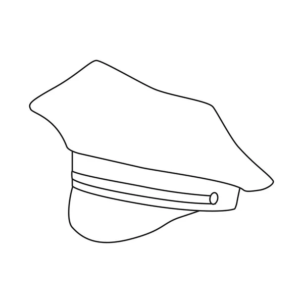 Vektorillustration der Kopfbedeckung und des Napper-Logos. Sammlung von Kopfbedeckungen und Helmstock Symbol für Web. — Stockvektor