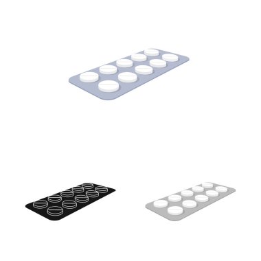 Perakende ve sağlık simge yalıtılmış nesne. Perakende ve sağlık hisse senedi vektör çizim topluluğu.