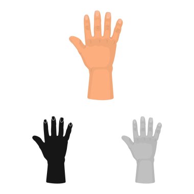 Vücudun illüstrasyon vektör ve işareti bölüm. Hisse senedi için vücut ve anatomi vektör simge kümesi.