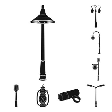 Ay ve tatil sembolü yalıtılmış nesne. Ay ve ramazan hisse senedi vektör çizim topluluğu.