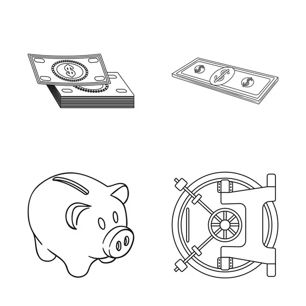 결제 및 대출 아이콘의 벡터 디자인입니다. 결제 및 재고에 대 한 금융 벡터 아이콘의 컬렉션. — 스톡 벡터