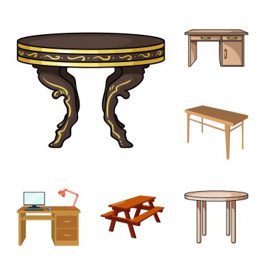 Vektör tasarımı ve tablo sembolü. Toplama ve web için ahşap hisse senedi simgesi.