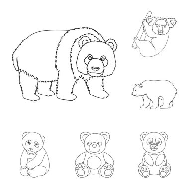 Uyku ve kahverengi simge vektör tasarımı. Uyku ve web için hayvan hisse senedi simgesi.