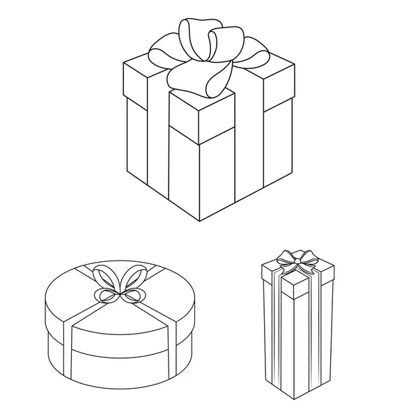 Vektor ilustrasi kardus dan simbol pengiriman. Set dari cardboard dan label simbol stok untuk web . - Stok Vektor