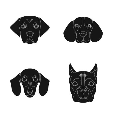 Sevimli vektör çizim ve köpek yavrusu sembolü. Şirin ve hayvan hisse senedi simgesi için web topluluğu.