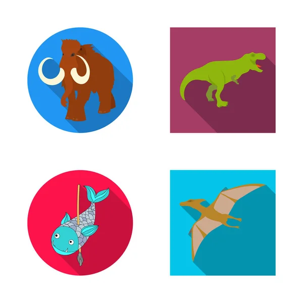 Diseño Vectorial Animal Símbolo Carácter Conjunto Animal Vector Antiguo Icono — Archivo Imágenes Vectoriales