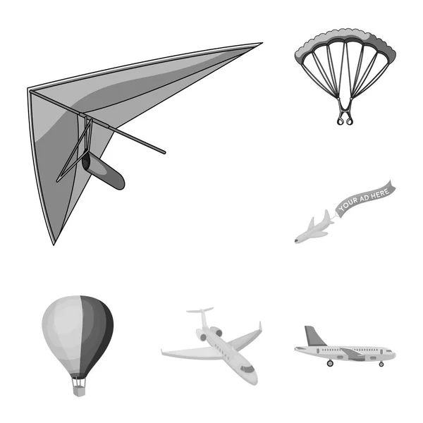 Objeto aislado de transporte y signo de objeto. Colección de transporte y el icono de vector de deslizamiento para stock . — Archivo Imágenes Vectoriales