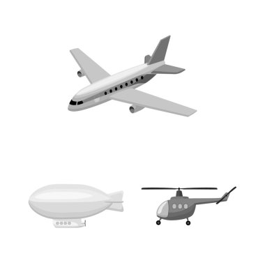 Taşıma ve nesne logo vektör tasarımı. Taşıma ve hisse senedi vektör çizim kayma.