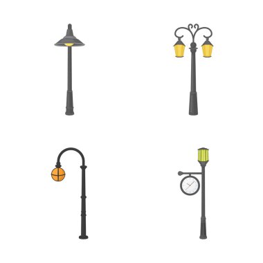 Ay ve tatil sembolü yalıtılmış nesne. Ay ve ramazan hisse senedi vektör çizim topluluğu.