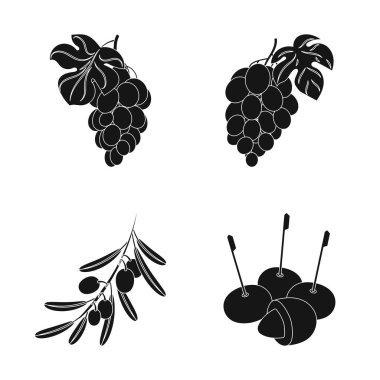 Berry ve meyve simgesi yalıtılmış nesne. Berry topluluğu ve hisse senedi için redberry vektör simgesi.