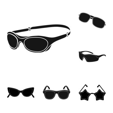 Yaz ve plaj simge vektör tasarımı. Yaz ve moda stok vektör çizim seti.