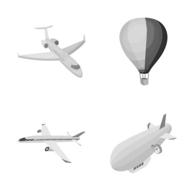 Taşıma ve nesne simge vektör tasarımı. Taşıma ve hisse senedi için kayma vektör simge kümesi.