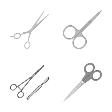 Çalışma platformları ve el sanatları işaretin yalıtılmış nesne. Çalışma platformları ve açık stok vektör çizim kümesi.