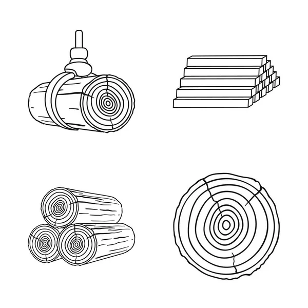 Векторна ілюстрація матеріалу та символу цементу. Збірка матеріалу і символу домашнього вогнища для Інтернету . — стоковий вектор