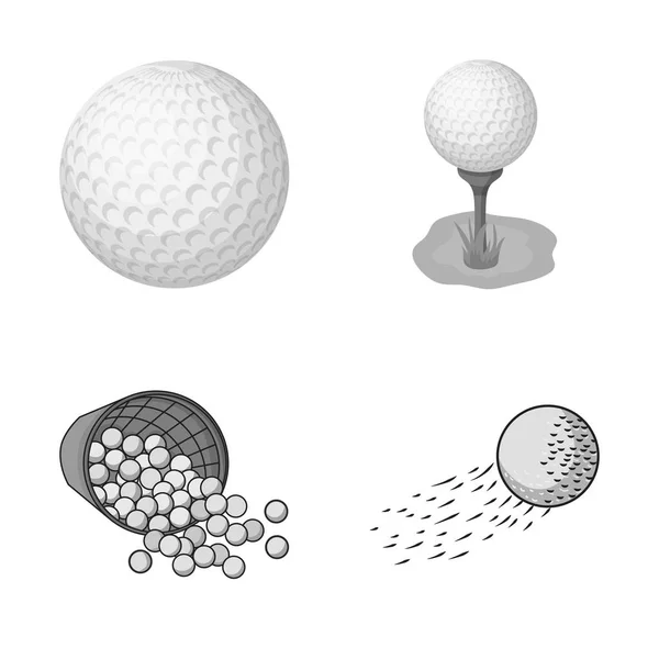 Vektorová design ikony míč a fotbal. Kolekce a basketbalovým burzovní symbol pro web. — Stockový vektor