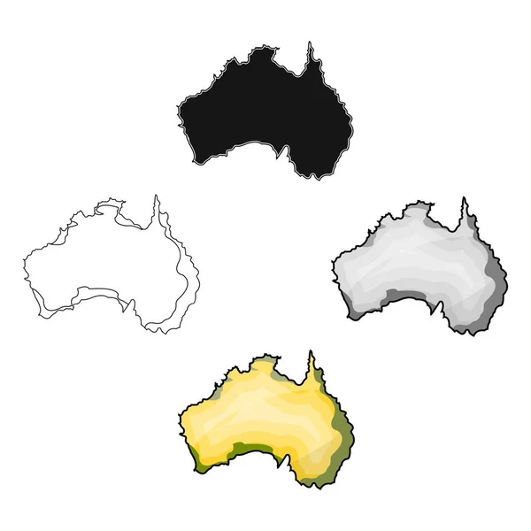 Territorium der australischen Ikone im Cartoon-Stil isoliert auf weißem Hintergrund. australien symbol stock vektor illustration. — Stockvektor