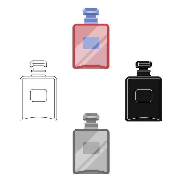 Fles voor Frans parfum icon in cartoon stijl geïsoleerd op een witte achtergrond. Frankrijk land symbool voorraad vectorillustratie. — Stockvector