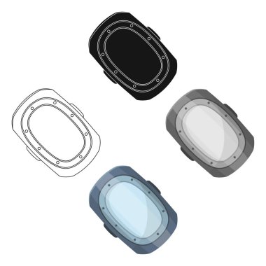 diz pedi. Paintball tek kutsal kişilerin resmi içinde karikatür tarzı vektör simge stok çizim web.