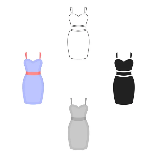 Icono de vestido de ilustración vectorial para web y móvil — Vector de stock