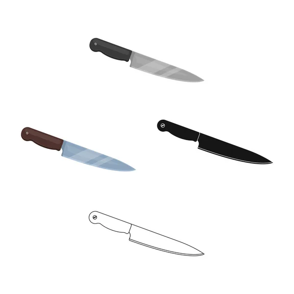 Cuchillo de cocina.BBQ único icono en el estilo de dibujos animados vector símbolo stock illustration web . — Vector de stock