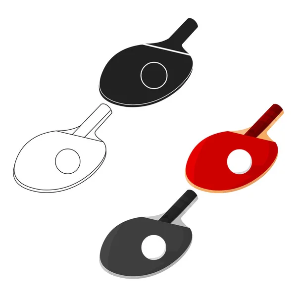 Ping-pong icône dessin animé. Icône sport unique de la grande forme physique, sain, dessin animé d'entraînement . — Image vectorielle