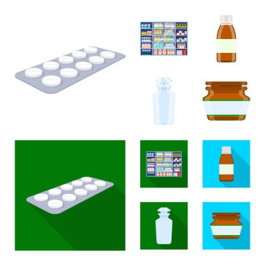 Perakende ve sağlık logo yalıtılmış nesne. Perakende ve sağlık hisse senedi simgesi için web topluluğu.