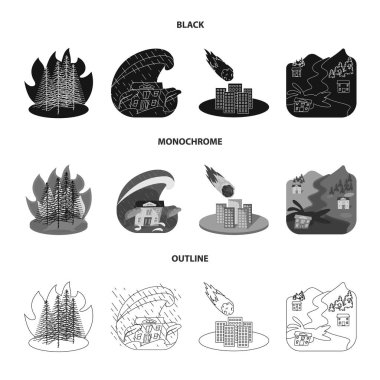 Hava ve sıkıntı sembolü yalıtılmış nesne. Hava ve web için crash hisse senedi simgesi.