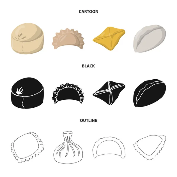 Conception vectorielle des produits et symbole de cuisson. Ensemble de produits et illustration vectorielle de stock d'amuse-gueule . — Image vectorielle