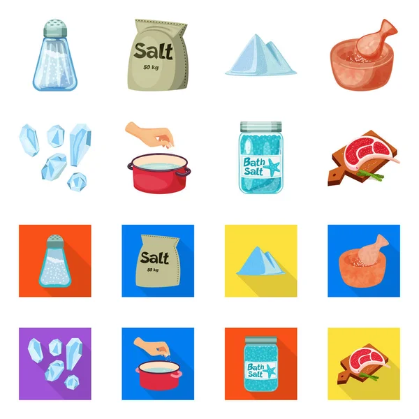 Ilustración vectorial de cocina y logotipo marino. Conjunto de cocina y el icono del vector de hornear para el stock . — Archivo Imágenes Vectoriales