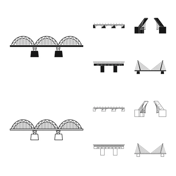 Progettazione vettoriale del collegamento e segno di progettazione. Raccolta dell'illustrazione vettoriale di connessione e di riserva laterale . — Vettoriale Stock