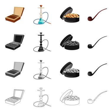 Çöp tasarımını vektör ve logo durdurmak. Hisse senedi için çöp ve alışkanlık vektör simge kümesi.