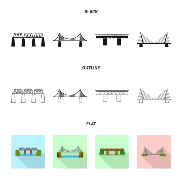 Illustrazione vettoriale del collegamento e del simbolo del design. Raccolta dell'illustrazione vettoriale di connessione e di riserva laterale . — Vettoriale Stock