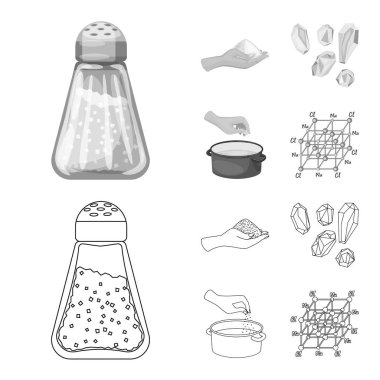Pişirme ve deniz işareti vektör Illustration. Pişirme ve pişirme hisse senedi için vektör simgesi toplama.