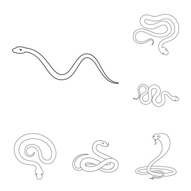 Vektör tasarımı bir zehir ve kötü işaret. Zehir kümesi ve ısırık hisse senedi vektör çizim.