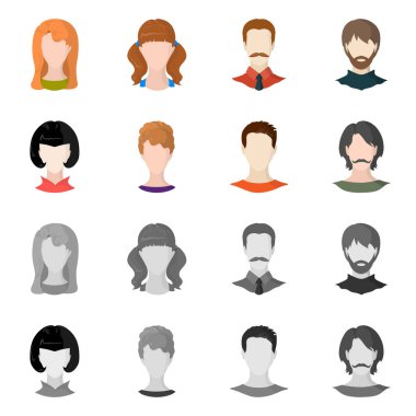 Profesyonel ve fotoğraf simge vektör Illustration. Profesyonel kümesi ve hisse senedi için profil vektör simgesi.