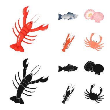 Taze ve restoran logosu yalıtılmış nesne. Taze ve deniz hisse senedi simgesi için web topluluğu.