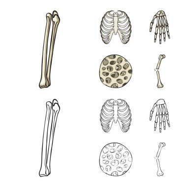 Tıp ve klinik işareti vektör Illustration. Tıp ve hisse senedi için tıbbi vektör simge kümesi.