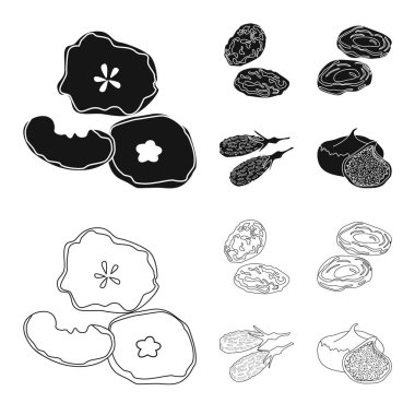 Gıda ve ham simge vektör tasarımı. Gıda topluluğu ve hisse senedi için doğa vektör simgesi.