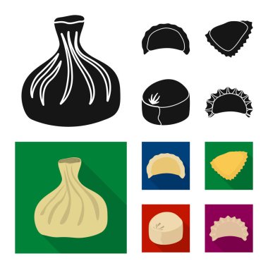 Ürünler ve pişirme işareti yalıtılmış nesne. Ürünler ve hisse senedi için meze vektör simge koleksiyonu.