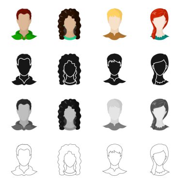 Profesyonel ve fotoğraf logo vektör tasarımı. Profil stok vektör çizim ve profesyonel kümesi.