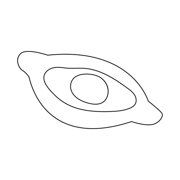 Изолированный объект хачапури и кондитерский символ. Коллекция хачапури и кухонного инвентаря для интернета . — стоковый вектор