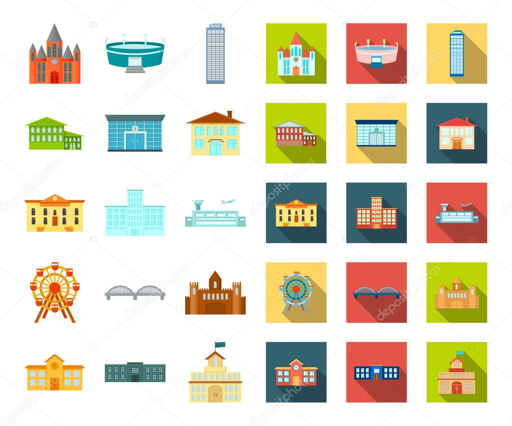 Building repair cartoon,flat icons in set collection for design.Building material and tools vector symbol stock  illustration.