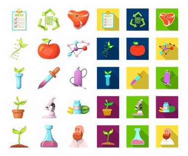 İzole nesnesini ve sembolü. Ve hisse senedi için vektör simge kümesi.