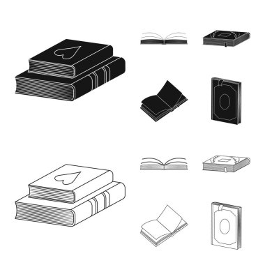 Eğitim ve kapak sembolü yalıtılmış nesne. Eğitim ve web için kitapçı hisse senedi simgesi.