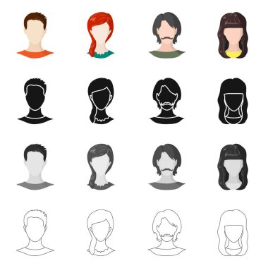 Profesyonel ve fotoğraf logo yalıtılmış nesne. Profesyonel kümesi ve hisse senedi için profil vektör simgesi.