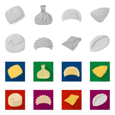 Ürünler ve pişirme simge yalıtılmış nesne. Ürünler ve meze hisse senedi vektör çizim koleksiyonu.