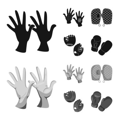 Siluet ve güvenlik işareti yalıtılmış nesne. Hisse senedi için konfor ve siluet vektör simge kümesi.