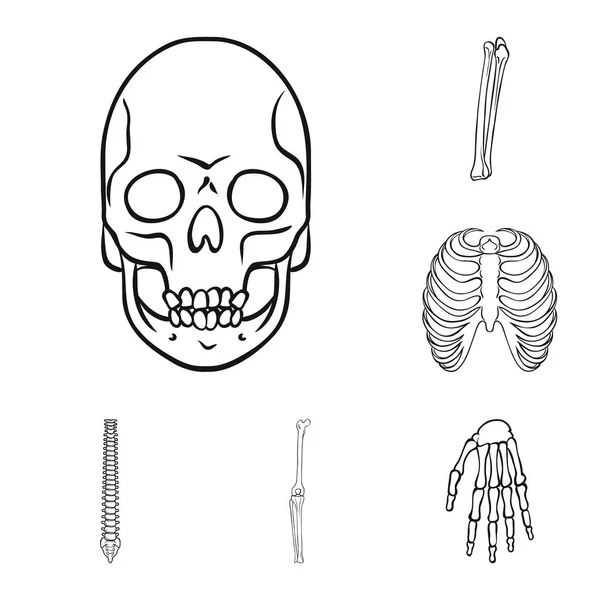 Geïsoleerde object van geneeskunde en kliniek teken. Verzameling van geneeskunde en medische voorraad vectorillustratie. — Stockvector