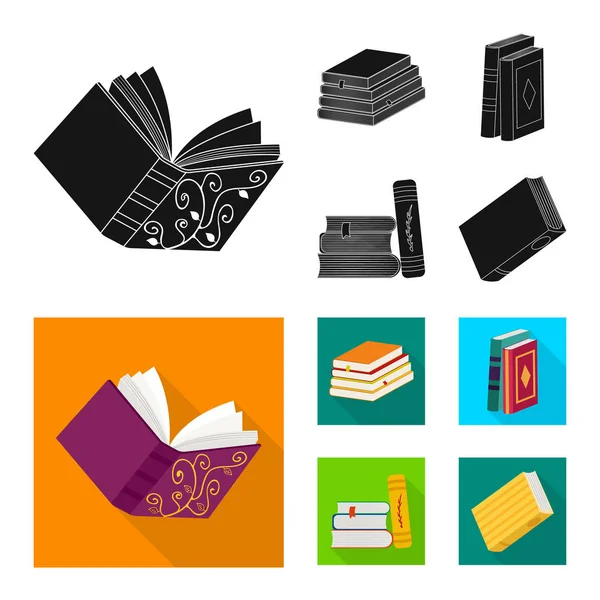 Izolovaný objekt školení a kryt Sign. Školení a vektorové ikony pro UK knihkupectví. — Stockový vektor